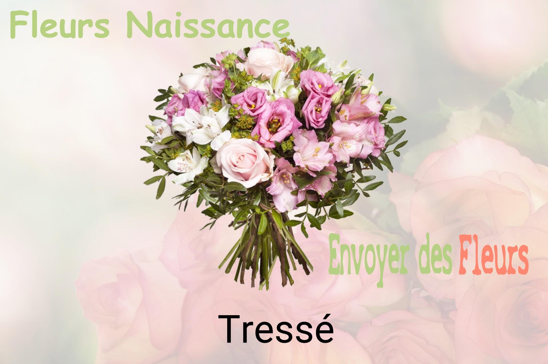 Bouquet de fleurs de naissance livré à Tressé